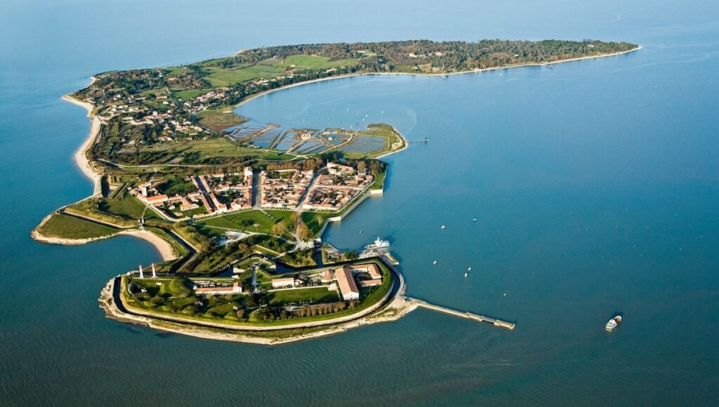 Vue aérienne de L’île d’Aix