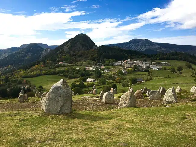 Vue de paysage des monts ardèches